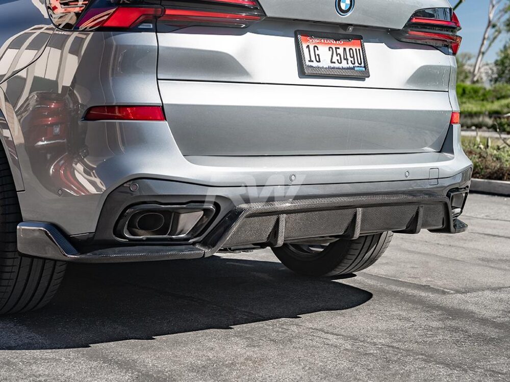 RW Carbon BMW G05 X5 DTM Carbon Fiber Diffuser - Image 7