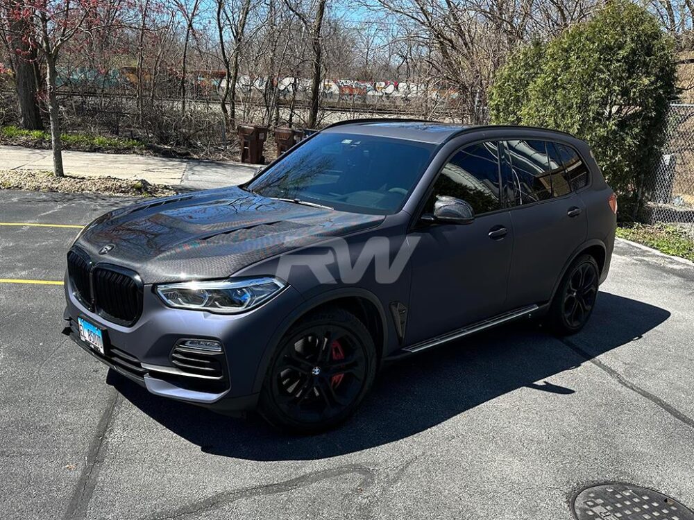 RW Carbon BMW G05 X5 F95 X5M Carbon Fiber Hood - Image 5