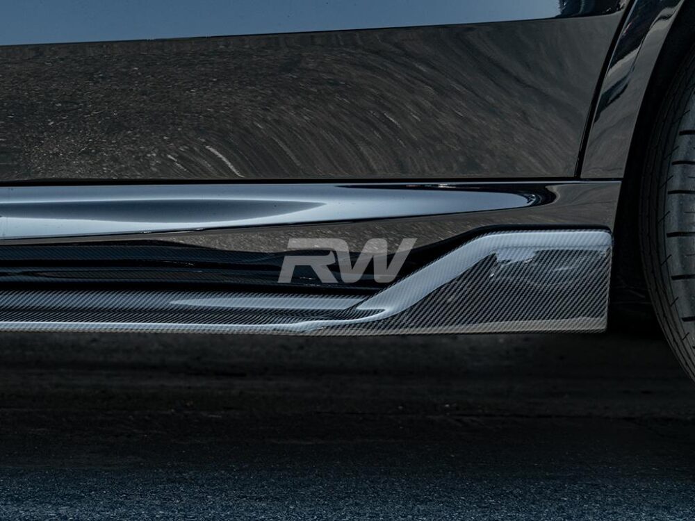RW Carbon BMW G05 X5 F95 X5M DTM CF Side Skirt Extensions - Image 4