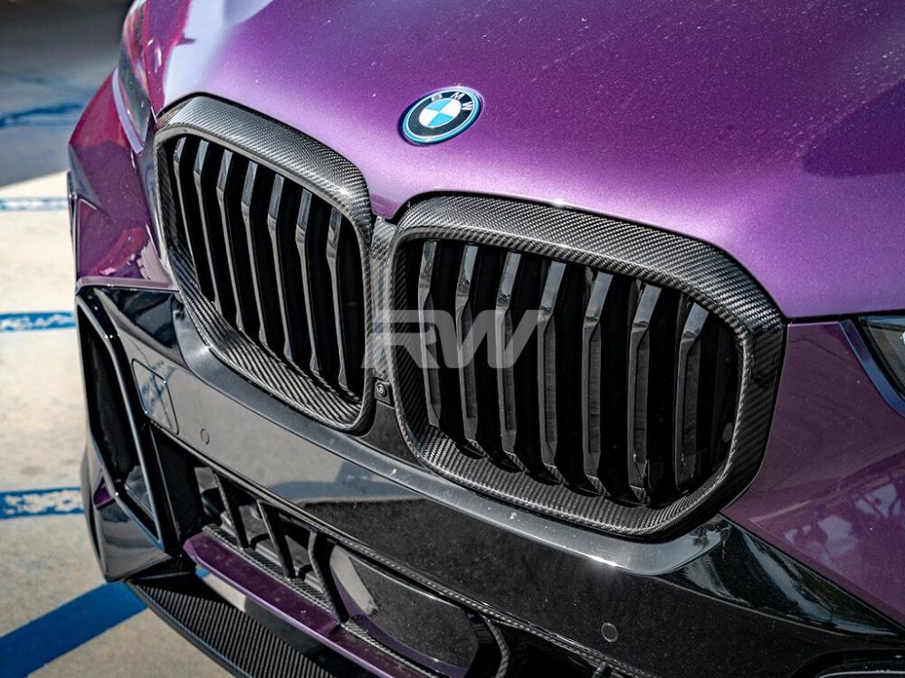 RW Carbon BMW G05 X5 LCI Carbon Fiber Grille Surrounds
