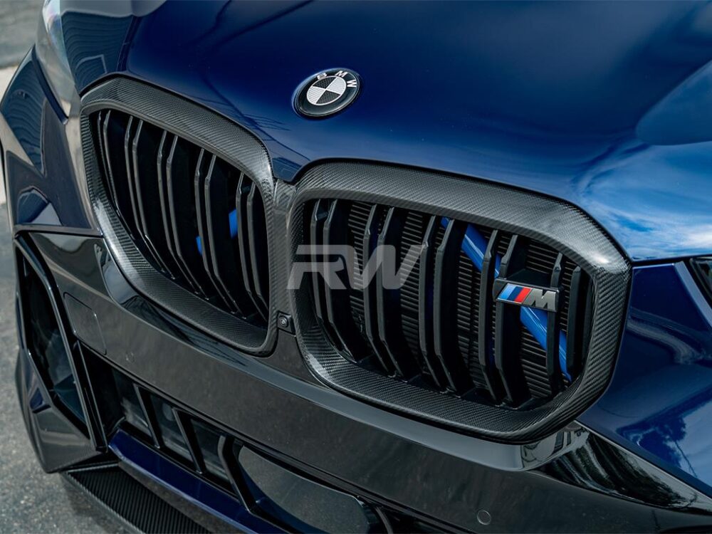 RW Carbon BMW G05 X5 LCI Carbon Fiber Grille Surrounds - Image 5