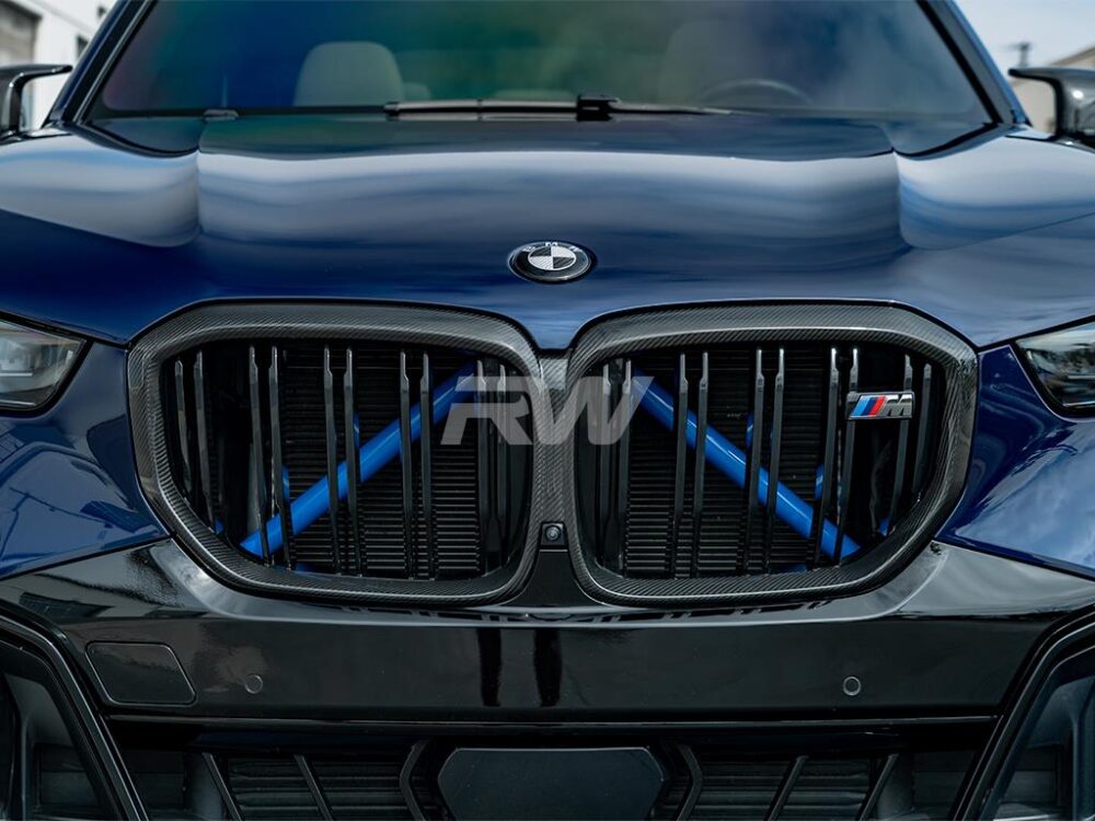 RW Carbon BMW G05 X5 LCI Carbon Fiber Grille Surrounds - Image 6