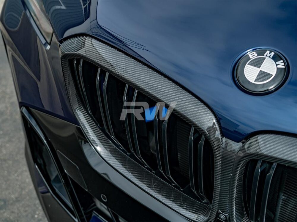 RW Carbon BMW G05 X5 LCI Carbon Fiber Grille Surrounds - Image 7