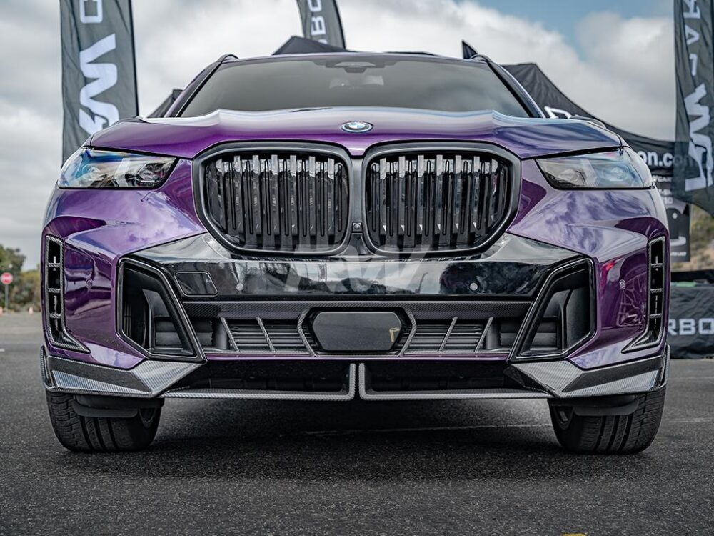 RW Carbon BMW G05 X5 LCI OEM Style CF Center Bumper Trim - Image 2