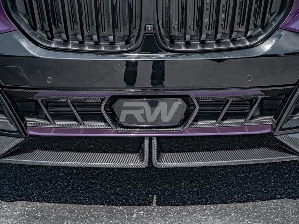 RW Carbon BMW G05 X5 LCI OEM Style CF Center Bumper Trim - Image 3
