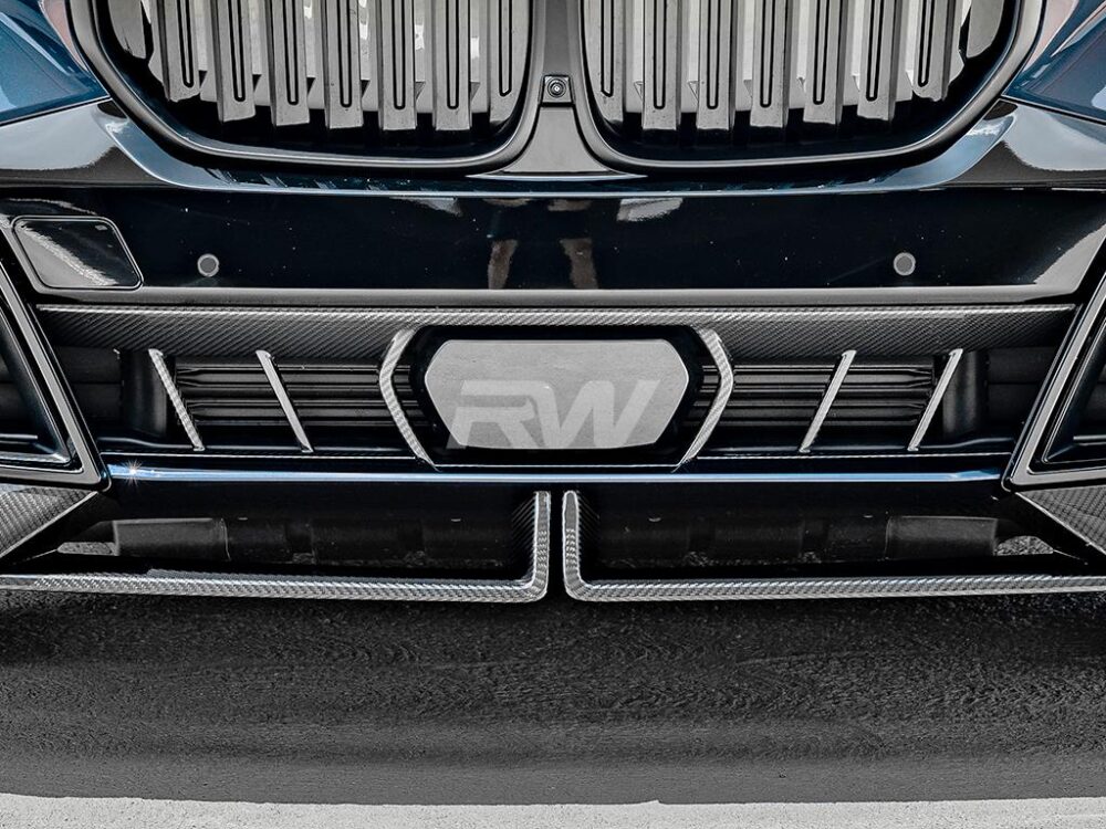 RW Carbon BMW G05 X5 LCI OEM Style CF Center Bumper Trim - Image 4