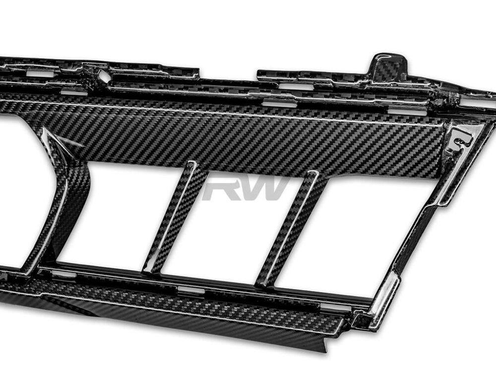 RW Carbon BMW G05 X5 LCI OEM Style CF Center Bumper Trim - Image 9