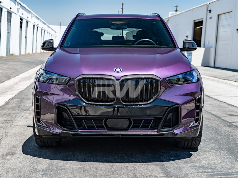 RW Carbon BMW G05 X5 LCI RWS Carbon Fiber Front Lip - Image 2