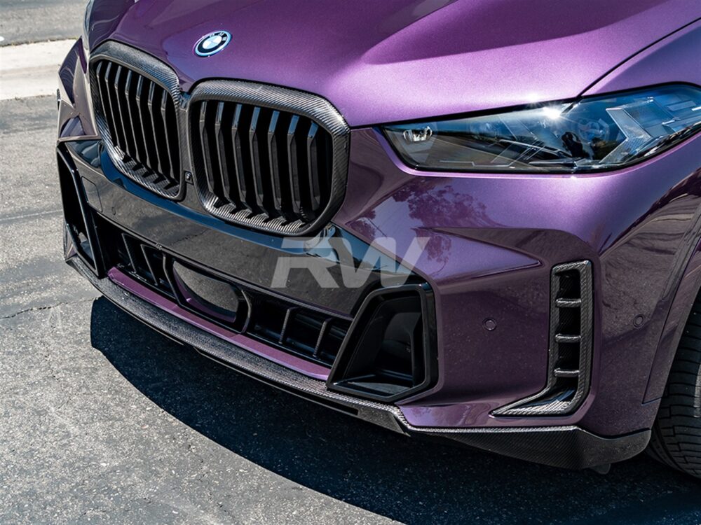 RW Carbon BMW G05 X5 LCI RWS Carbon Fiber Front Lip - Image 3