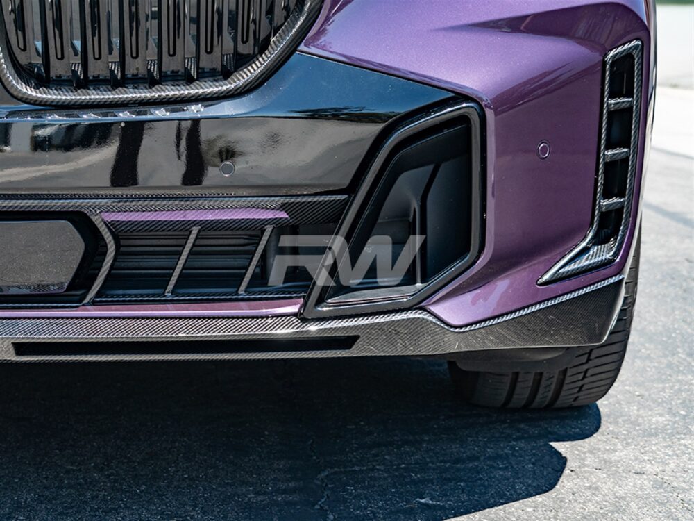 RW Carbon BMW G05 X5 LCI RWS Carbon Fiber Front Lip - Image 4