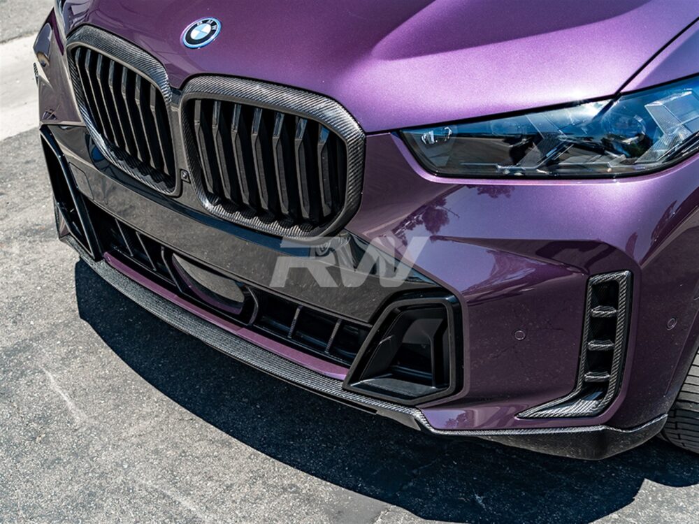 RW Carbon BMW G05 X5 LCI RWS Carbon Fiber Front Lip - Image 6