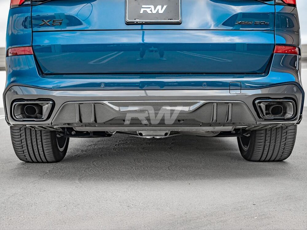 RW Carbon BMW G05 X5 Performance Style CF Rear Diffuser - Image 8