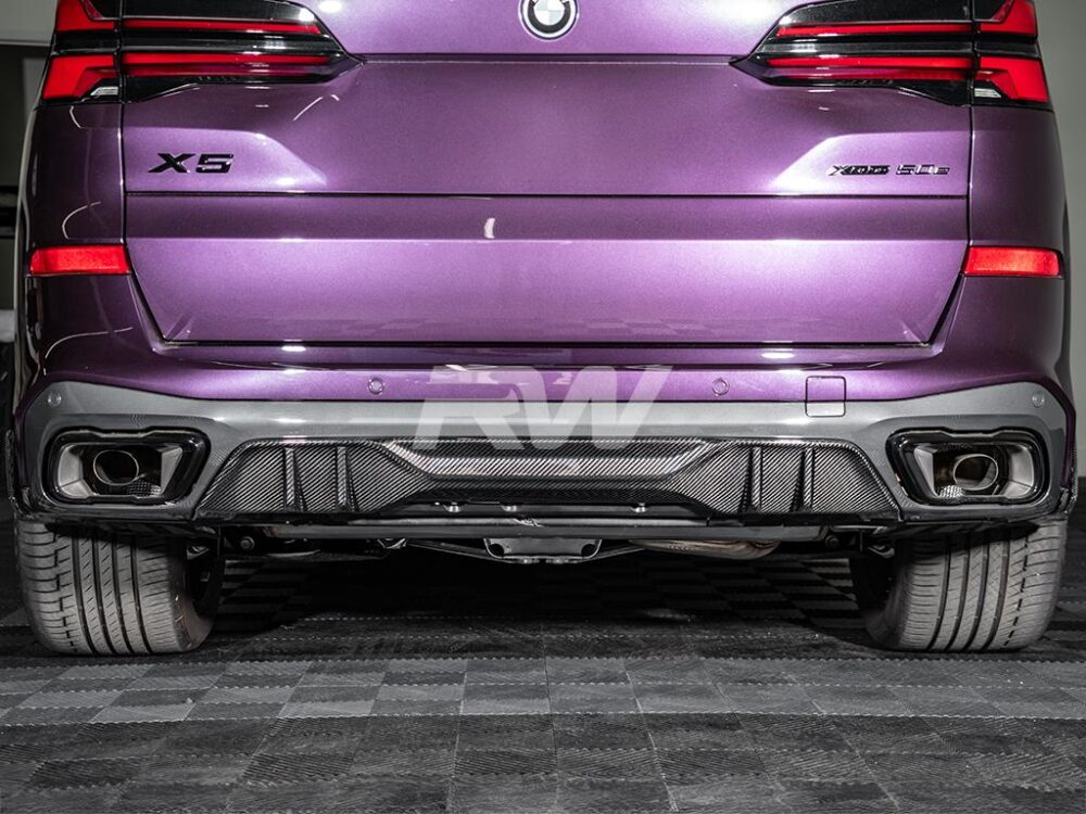 RW Carbon BMW G05 X5 Performance Style CF Rear Diffuser - Image 6