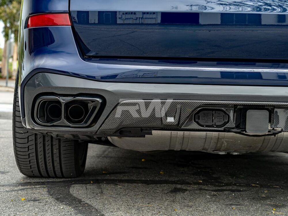 RW Carbon BMW G05 X5 Tow Package Carbon Fiber Diffuser - Image 9