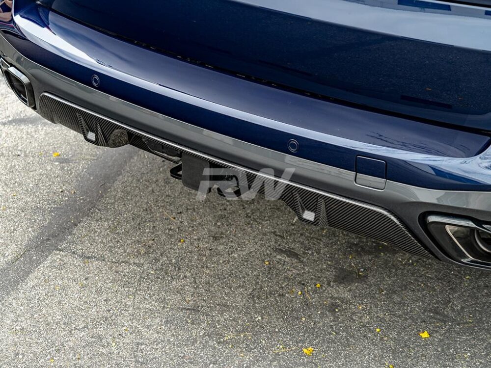 RW Carbon BMW G05 X5 Tow Package Carbon Fiber Diffuser - Image 8