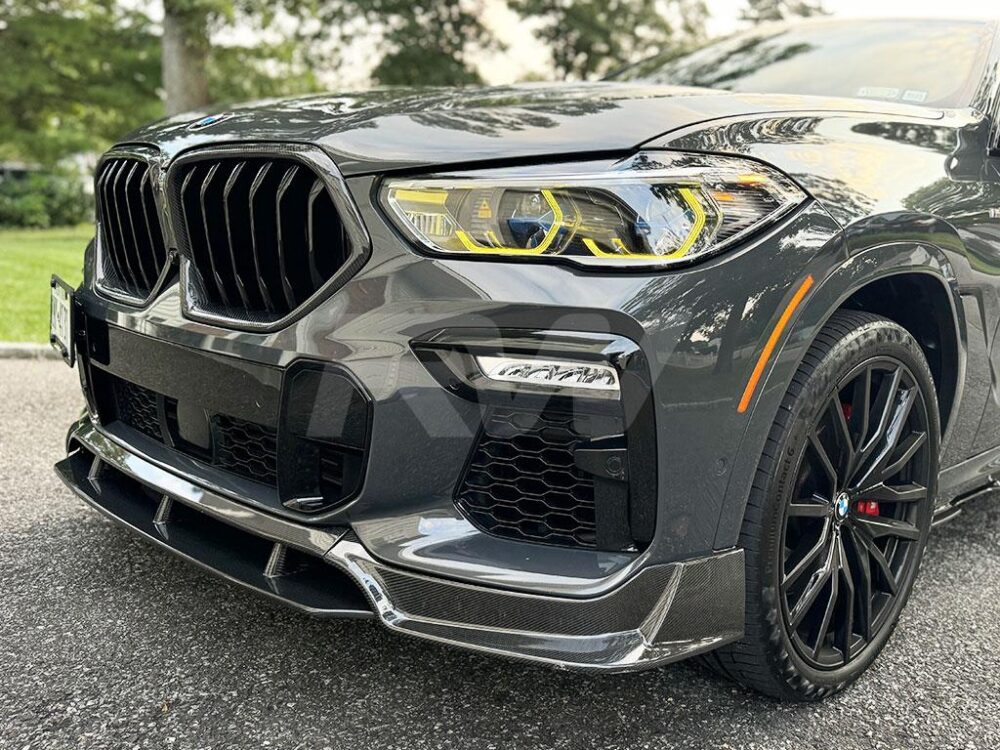 RW Carbon BMW G06 X6 Carbon Fiber Front Lip Spoiler