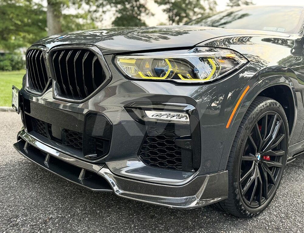RW Carbon BMW G06 X6 Carbon Fiber Front Lip Spoiler