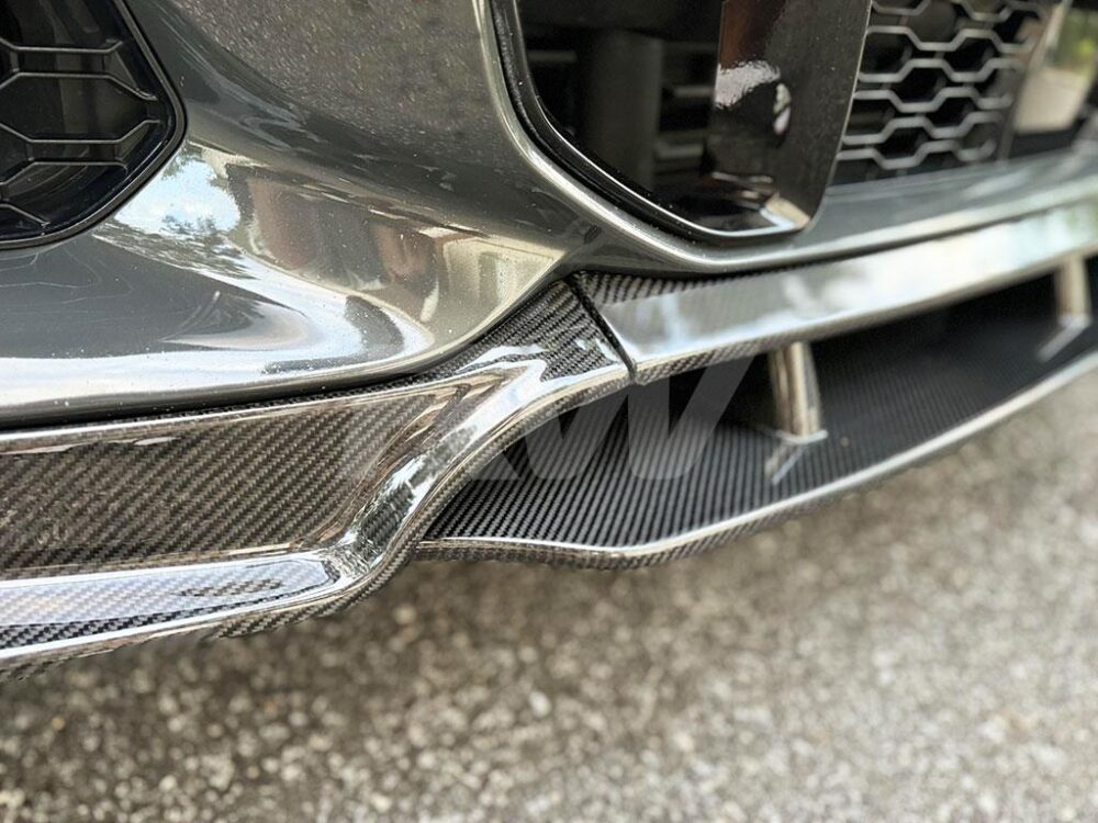 RW Carbon BMW G06 X6 Carbon Fiber Front Lip Spoiler - Image 3