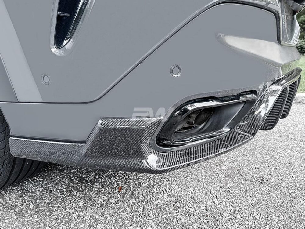 RW Carbon BMW G06 X6 DTM Carbon Fiber Diffuser - Image 3