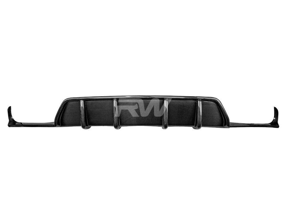 RW Carbon BMW G06 X6 DTM Carbon Fiber Diffuser - Image 4