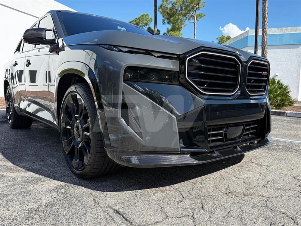 RW Carbon BMW G09 XM 3D Style Carbon Fiber Front Lip - Image 3