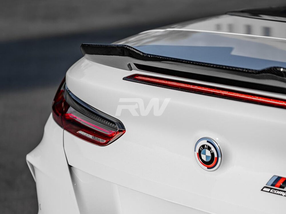 RW Carbon BMW G14 F91 Convertible GTX CF Trunk Spoiler - Image 3