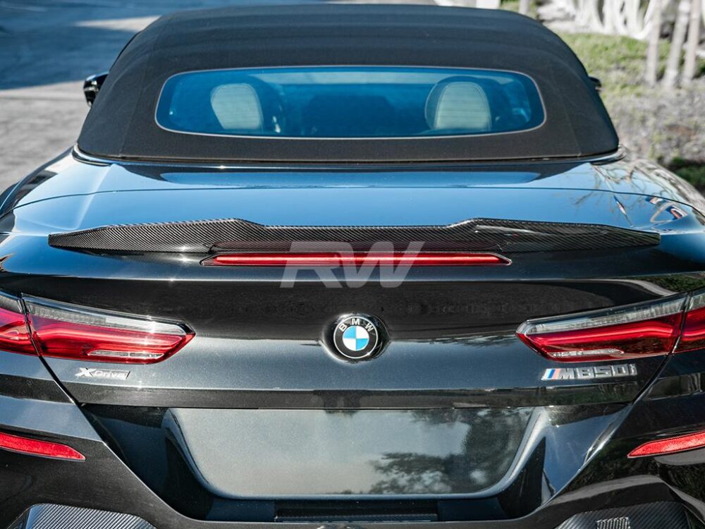 RW Carbon BMW G14 F91 Convertible GTX CF Trunk Spoiler - Image 4
