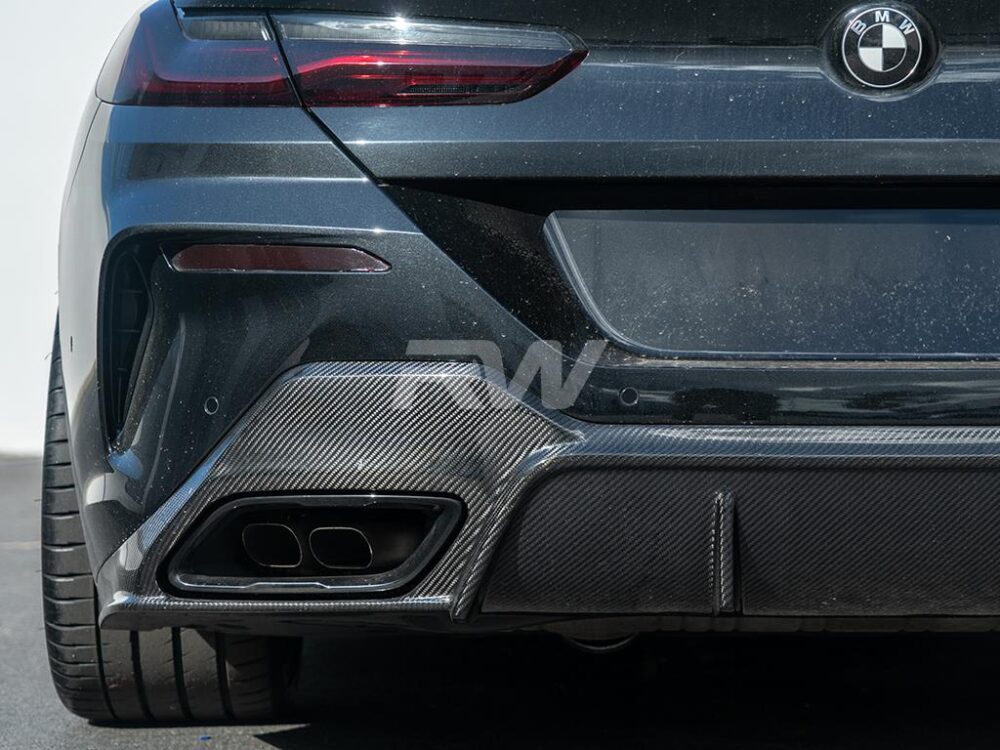 RW Carbon BMW G14 G15 8-Series 3D Style Carbon Fiber Diffuser - Image 5