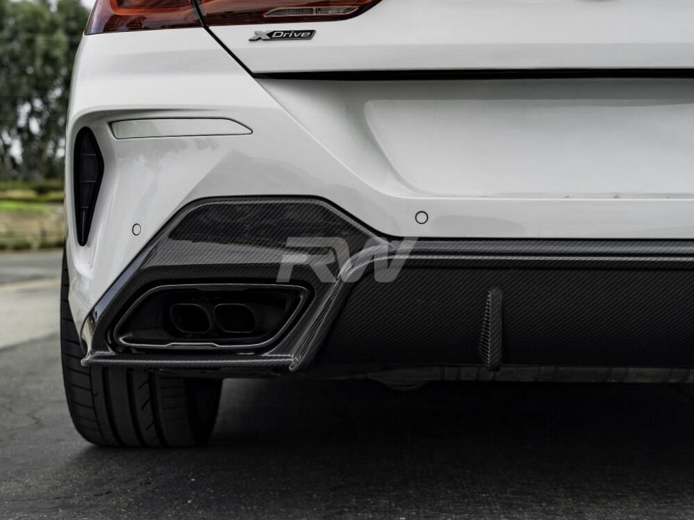 RW Carbon BMW G14 G15 8-Series 3D Style Carbon Fiber Diffuser - Image 2
