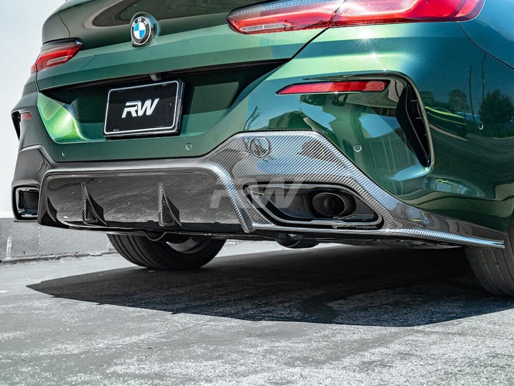 RW Carbon BMW G14 G15 8-Series 3D Style Carbon Fiber Diffuser