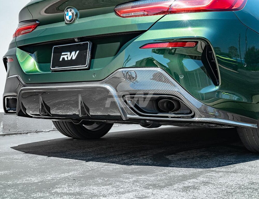 RW Carbon BMW G14 G15 8-Series 3D Style Carbon Fiber Diffuser