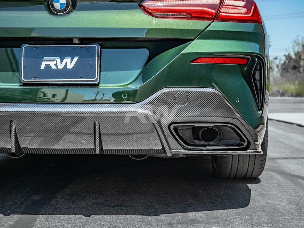 RW Carbon BMW G14 G15 8-Series 3D Style Carbon Fiber Diffuser - Image 11
