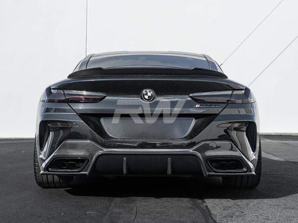 RW Carbon BMW G14 G15 8-Series 3D Style Carbon Fiber Diffuser - Image 7