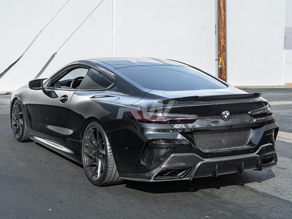 RW Carbon BMW G14 G15 8-Series 3D Style Carbon Fiber Diffuser - Image 6