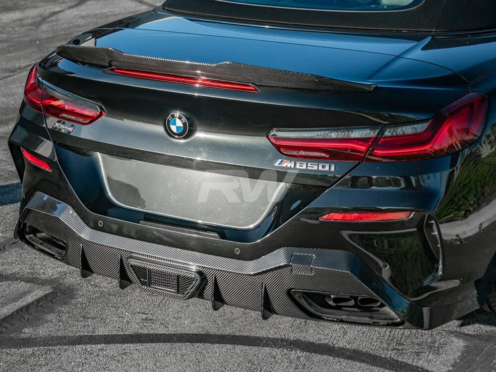 RW Carbon BMW G14 G15 8-Series Carbon Fiber LED Diffuser - Image 3