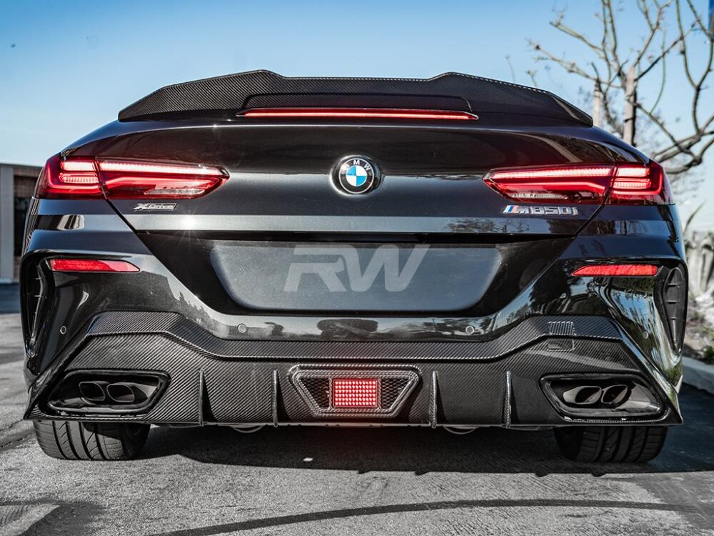 RW Carbon BMW G14 G15 8-Series Carbon Fiber LED Diffuser - Image 2