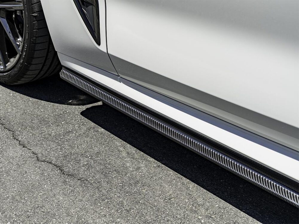 RW Carbon BMW G14 G15 F91 F92 Coupe/Vert CF Side Skirt Extensions - Image 3