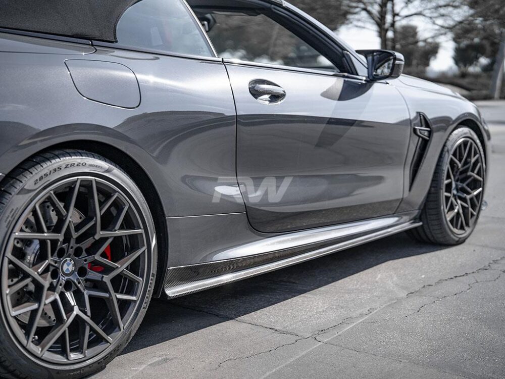 RW Carbon BMW G14 G15 F91 F92 Coupe/Vert CF Side Skirt Extensions - Image 8