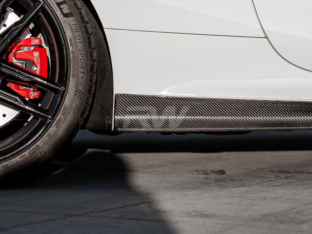 RW Carbon BMW G14 G15 F91 F92 Coupe/Vert CF Side Skirt Extensions - Image 5