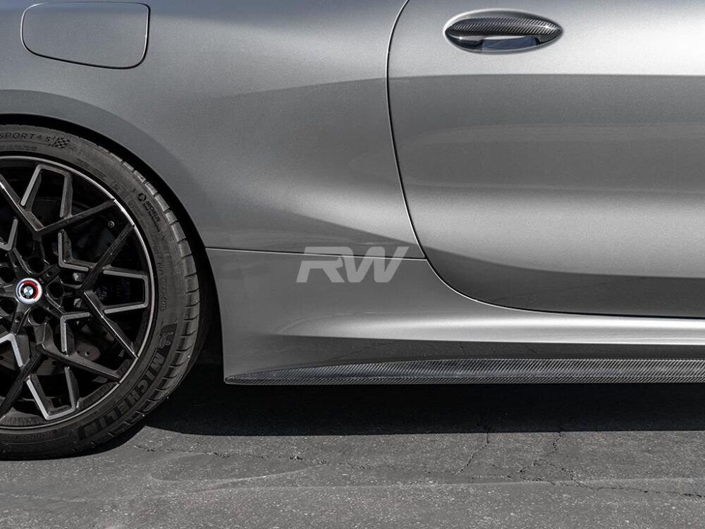 RW Carbon BMW G14 G15 F91 F92 Coupe/Vert Perf Style CF Side Skirts - Image 9