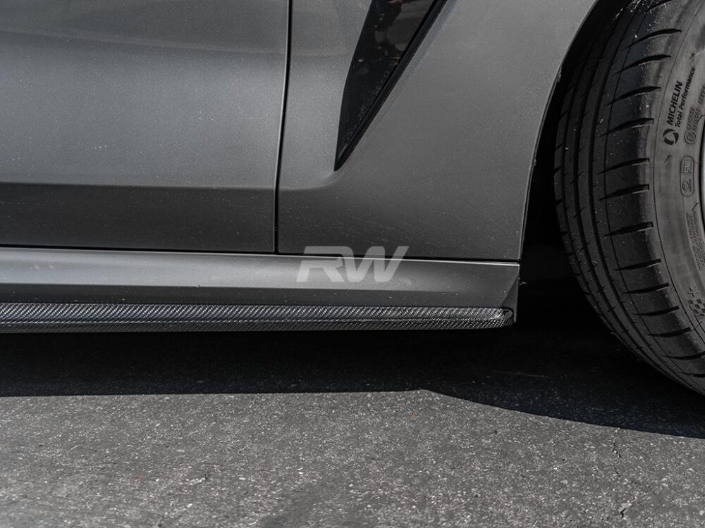 RW Carbon BMW G14 G15 F91 F92 Coupe/Vert Perf Style CF Side Skirts - Image 11