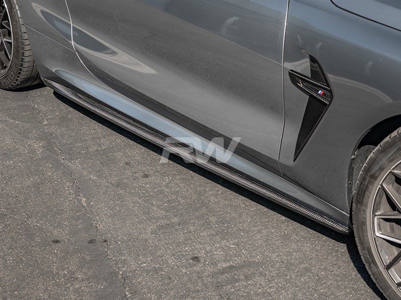 RW Carbon BMW G14 G15 F91 F92 Coupe/Vert Perf Style CF Side Skirts