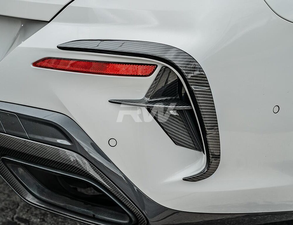Alternative view of RW Carbon BMW G14 G15 G16 Carbon Fiber Rear Bumper Trims