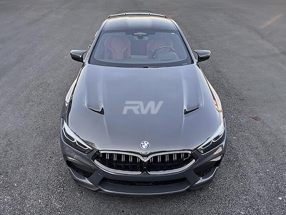 RW Carbon BMW G14 G15 G16 F91 F92 F93 M8 Carbon Fiber Hood - Image 5