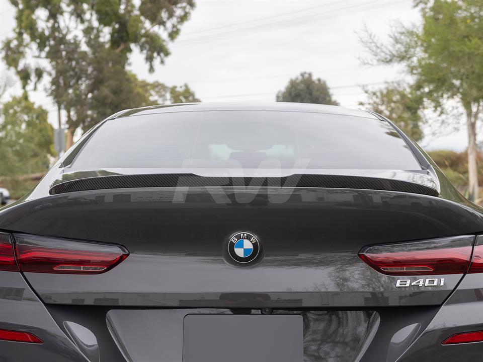 Alternative view of RW Carbon BMW G15 F92 Performance Style CF Trunk Spoiler