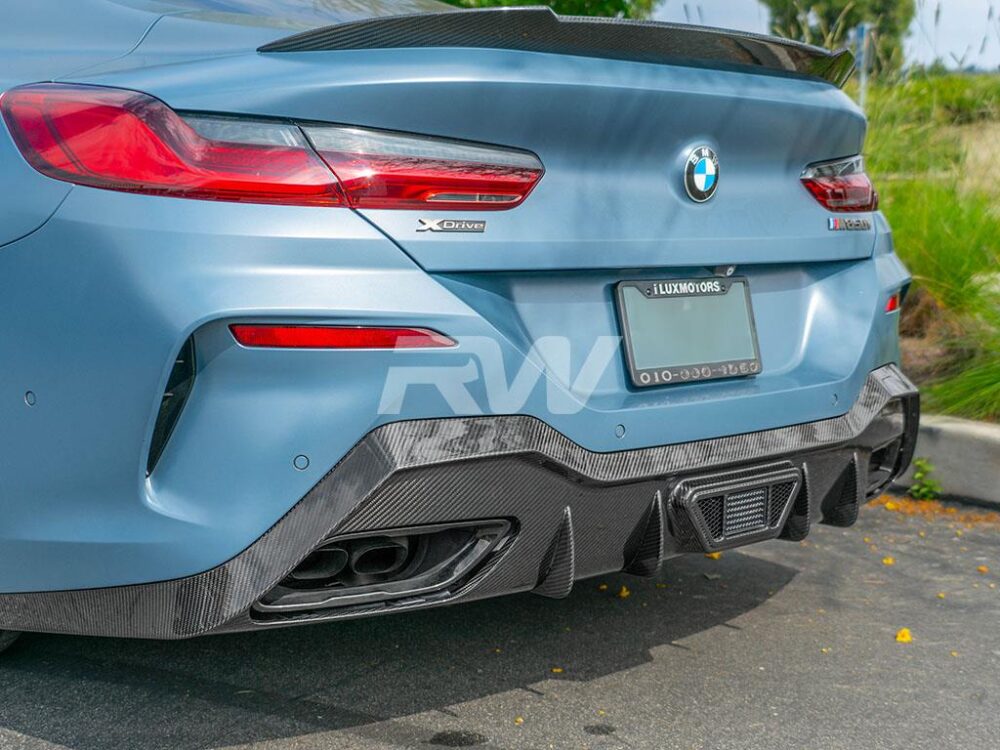 RW Carbon BMW G16 8-Series Gran Coupe CF LED Diffuser - Image 4