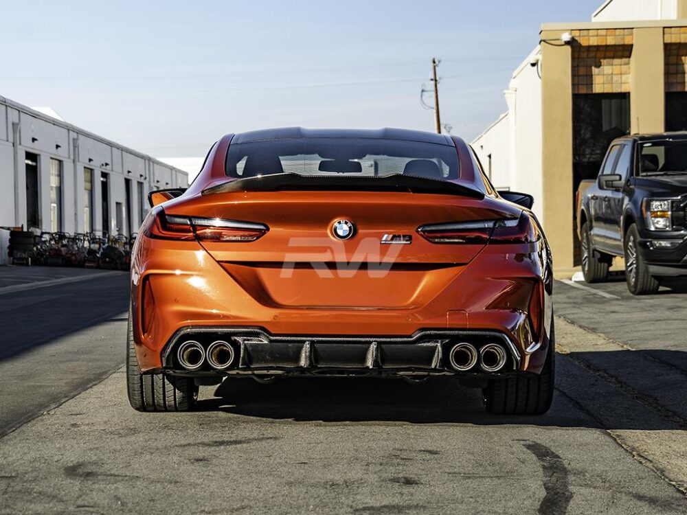 RW Carbon BMW G16 F93 Gran Coupe GTX CF Trunk Spoiler - Image 16