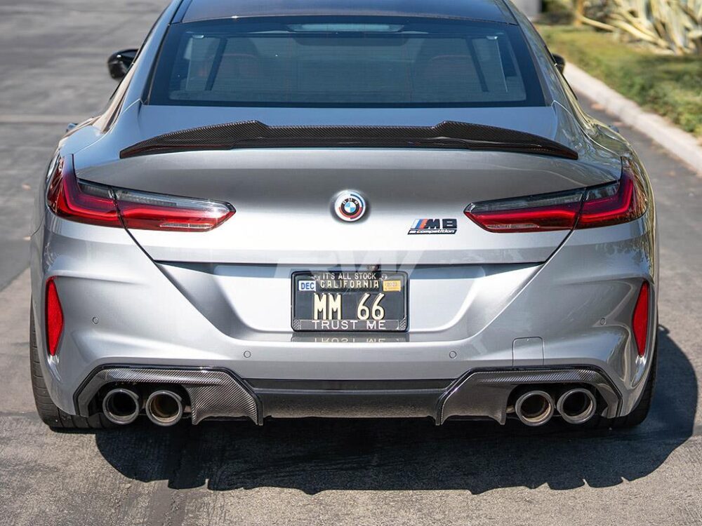 RW Carbon BMW G16 F93 Gran Coupe GTX CF Trunk Spoiler - Image 2