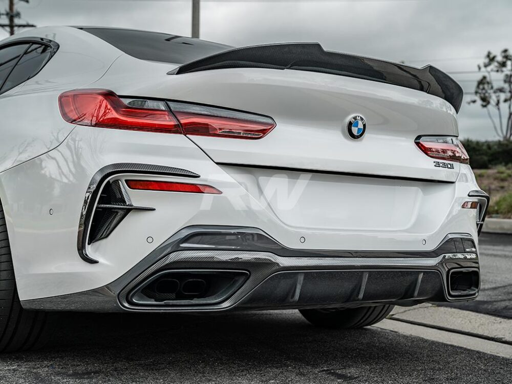 RW Carbon BMW G16 F93 Gran Coupe GTX CF Trunk Spoiler - Image 6