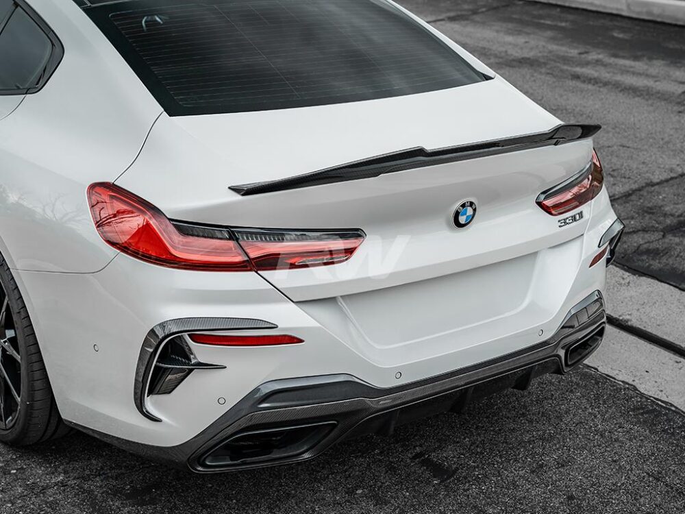 RW Carbon BMW G16 F93 Gran Coupe GTX CF Trunk Spoiler - Image 9
